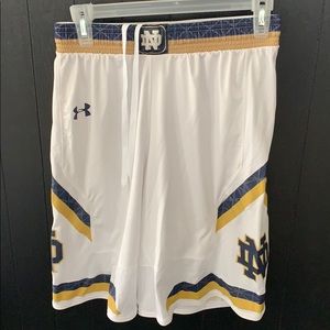 Notre Dame Authentic Game Basketball Shorts